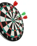 15 İnç Büyük Boy Dart Tahtası Ev Oyun Seti 4 Adet Metal Uç Oklu-2