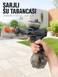 Otomatik Su Tabancası Şarjlı LED Işıklı Basınçlı Su Püskürtmeli Oyuncak-1