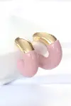 CCB Gül Kurusu Gold Çift Renk Küpe-1