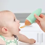 TBN11419 BOON - SQUIRT Silikon Yeşil Mama Kaşığı-2