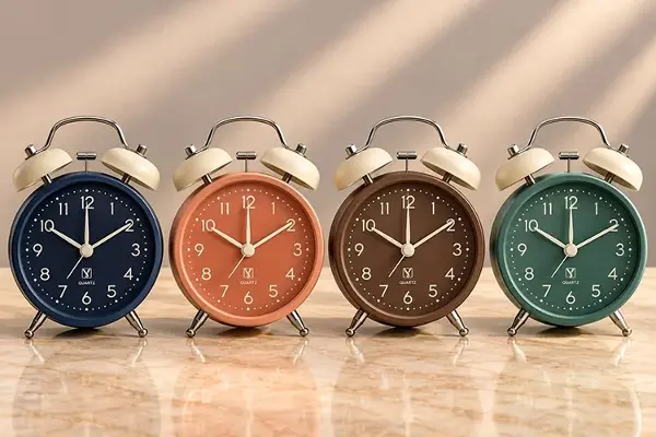 Metal Çift Zilli Çalar Saat Alk6459