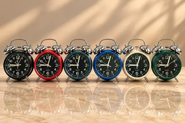 Metal Çift Zilli Çalar Saat Alk6458