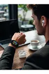 Bluetooth Görüşme Destekli Akıllı Saat Seti Kablosuz Kulaklık, 7 Kordon Ve Çoklu Spor Modu-3