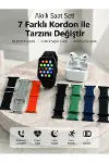 Bluetooth Görüşme Destekli Akıllı Saat Seti Kablosuz Kulaklık, 7 Kordon Ve Çoklu Spor Modu-1