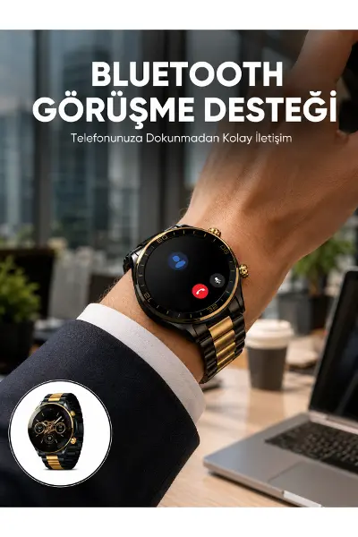 Amoled Ekran Akıllı Saat Uyku Nabız Adım Ölçer Su Geçirmez Yeni Nesil