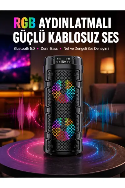 Bluetooth 5.0 Destekli Yüksek Ses Kaliteli Hoparlör Yeni Nesil