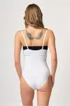 Beyaz Göğsü Açık Agraflı Body Korse-1