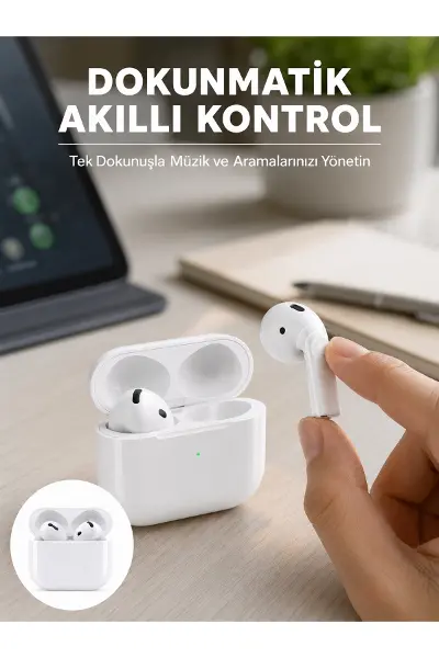Kaliteli Ucuz İOS ve Android Uyumlu TWS Bluetooth Kulaklık ANC Özelliği Yeni Nesil