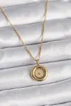 316L Çelik Gold Renk Zincir Gold Model Kadın Kolye-1