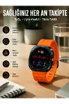Akıllı Saat Müzik Dinleme Nabız Ölçer NFC ve GPS Uyumlu Sesli Asistan Yeni Nesil-1