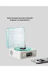 3-1 Kablosuz Bluetooth Hoparlör – Gece Lambalı, Saatli, Retro Tasarım-2