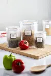 18'li Barok Yuvarlak 3 Boy Kavanoz Seti & Saklama Kabı & Erzak Kabı (6*2000 ML, 6*1000 ML ,6*500 ML)-3