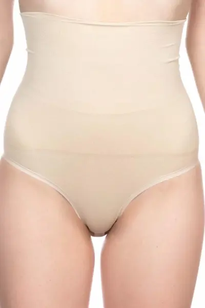 Ten Double Yüksek Bel Çıtçıtlı Slip Korse