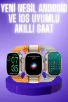 Akıllı Saat Çok Fonksiyonlu Unısex Sosyal Medya Girişli Bluetooth Bağlantılı-2