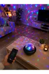 Bluetooth Müzikli Disko Işığı RGB Parti Projektörü Dahili Hoparlör USB Micro SD Destekli-2