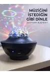 Bluetooth Müzikli Disko Işığı RGB Parti Projektörü Dahili Hoparlör USB Micro SD Destekli-1