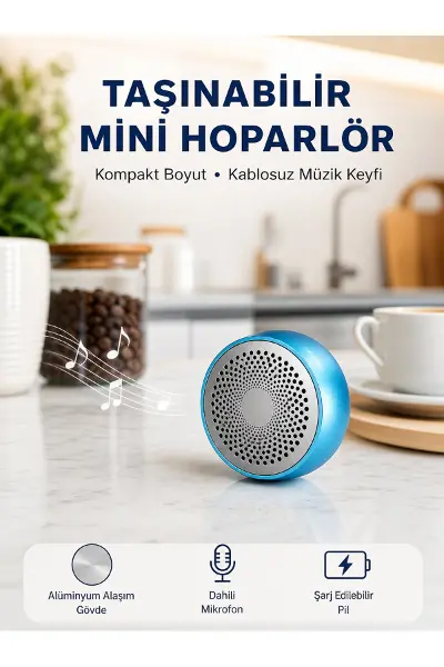 10W Güçlü Stereo Bluetooth Hoparlör – 360° Surround Ses Deneyimi Yeni Nesil