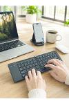 Katlanır Bluetooth Klavye Telefon Tablet Laptop Uyumlu Kablosuz Klavye-4