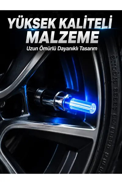 4 Adet LED Lastik Sibop Işığı Otomobil İçin Hareket Sensörlü
