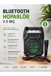 Bluetooth Hoparlör Mikrofonlu Taşınabilir Ses Sistemi FM Radyo USB SD Kart ve TWS Özellikli-1
