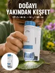 ABS Gövdeli Öğrenci ve Hobi Mikroskobu – Mavi Renk Yeni Nesil-1
