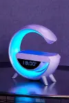 Bluetooth Hoparlör 15W Kablosuz Hızlı Şarj LED Gece Lambası-3