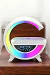 Bluetooth Hoparlör 15W Kablosuz Hızlı Şarj LED Gece Lambası-5