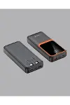 Powerbank 20000 Mah Dijital Ekranlı Ve Çok Kablolu Hızlı Şarj Cihazı-4