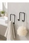 2'li Yapışkanlı Duvar Askısı Mutfak Banyo ve Ev İçin Askılık-3