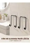 2'li Yapışkanlı Duvar Askısı Mutfak Banyo ve Ev İçin Askılık-1