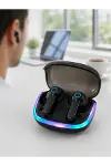 Bluetooth 5.4 TWS Kablosuz Kulaklık Quad ENC Mikrofonlu RGB Şarj Kutulu HD Ses-6