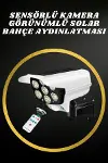 Solar Lamba Kamera Görünümlü Duvar Lambası Dönebilen Bahçe Aydınlatması-5
