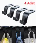 4 Adet Araba Koltuk Arkası Askı-1