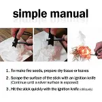 Survive Magnezyum Çubuğu Ateş Başlatıcı Çakmak Taşı-7