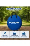 Otomatik Kabin Giyinme Çadırı 120x120x190 cm Üst Havalandırma Yan Pencereli Duş & WC Çadırı mavi-3