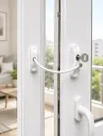 Anahtarlı Pencere Güvenlik Aparatı Esnek Kablolu Pencere Açılma Sınırlayıcı Kilit-2