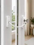 Anahtarlı Pencere Güvenlik Aparatı Esnek Kablolu Pencere Açılma Sınırlayıcı Kilit-4