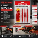 3PCS - Çift Taraflı Uç 3MM-5MM-6MM Ergonomik Sap Elektrikli Tornavida Seti LRD-144-2