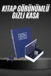 Kilitli Gizli Kasa Sözlük Kumbara Kitap Sözlük Görünümlü 18cm-1