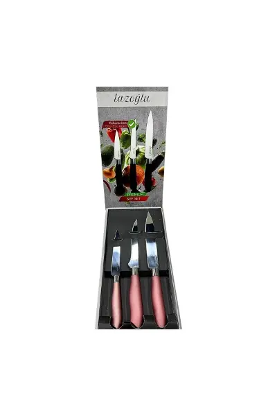 3'li Premium Şef Set Bıçağı