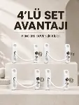 Çocuk Güvenliği İçin Pencere Kilidi Anahtarlı 4’lü Paket-1