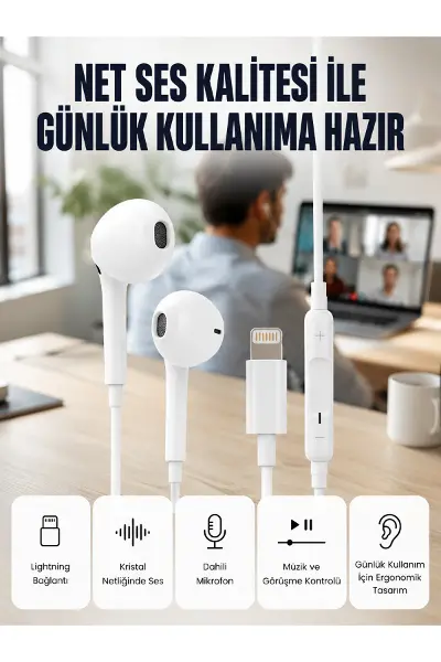 Derin Bas ve Net Ses Özellikli Kulak İçi Kulaklık Yeni Nesil - Lisinya