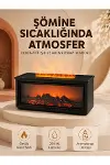 Alev Efektli Aroma Yayıcı Hava Nemlendirici Uzaktan Kumandalı Gece Lambası-1