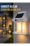 Üç Modlu Güneş Enerjili Duvar Lambası 1800mAh Bataryalı ve Hareket Sensörlü-1
