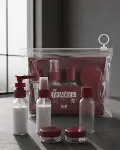 5 Parça Seyahat Dolum Şişesi Seti Sızdırmaz Taşınabilir Kozmetik Kabı-1