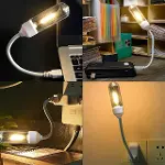 PM-25793 Esnek Gövdeli USB Günışığı COB Led Edison Masa ve Kitap Okuma Lambası-2