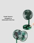 Katlanabilir Mini Fan – 3 Kademeli Soğutma, Şarjlı-3