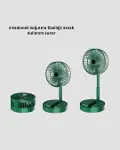 Katlanabilir Mini Fan – 3 Kademeli Soğutma, Şarjlı-4
