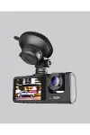 Üç Kameralı Araç İçi Kayıt Sistemi Full HD Gece Görüşlü ve G-Sensör Destekli-5