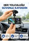 Üç Kameralı Araç İçi Kayıt Sistemi Full HD Gece Görüşlü ve G-Sensör Destekli-1